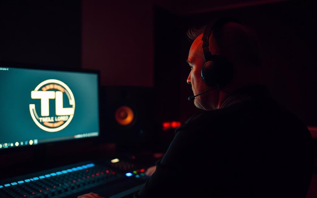Producer in studio